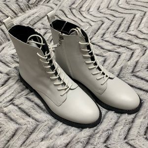 NWOT Sam Edelman Nina White Combat Boots